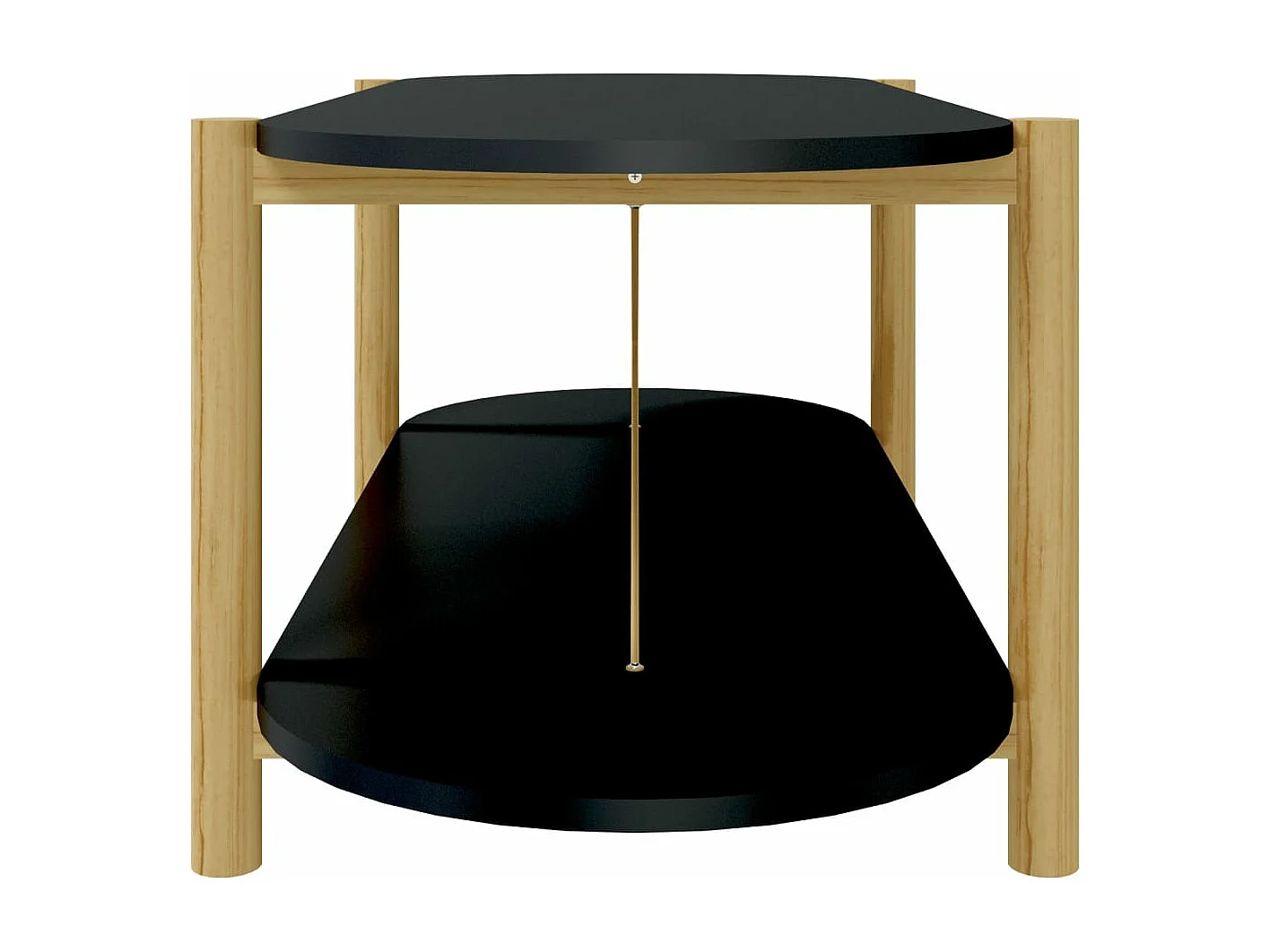 Table basse Noir 110x48x40 cm Bois d'ingénierie