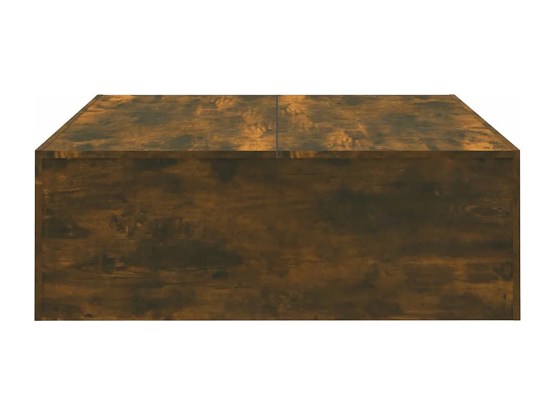 Mesa de centro madera contrachapada roble ahumado 100x100x35 cm