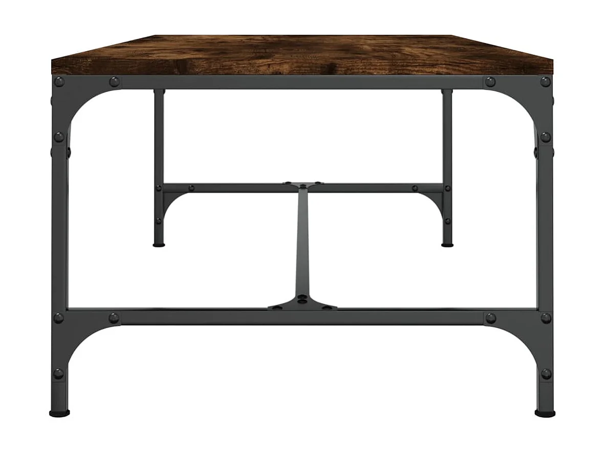 Mesa de centro 80x50x35 cm derivados madeira carvalho fumado