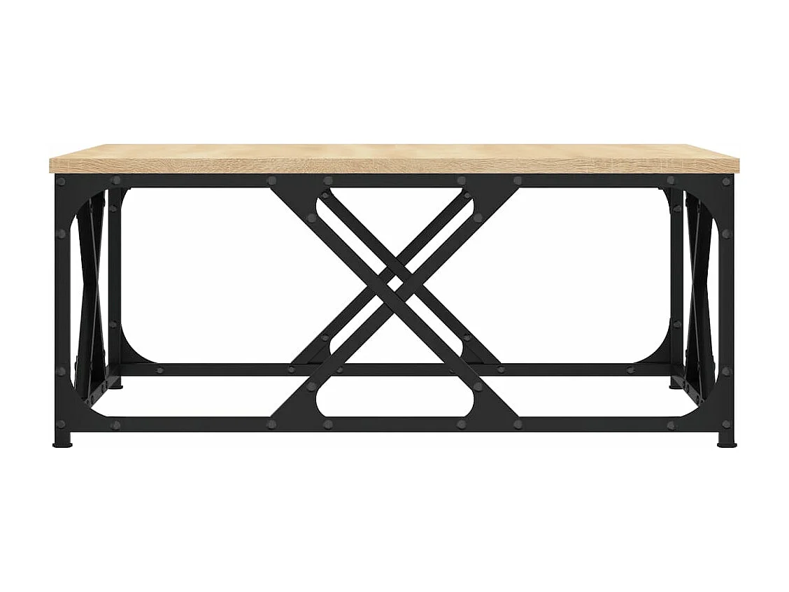 Table basse chêne sonoma 70x70x30 cm bois d'ingénierie