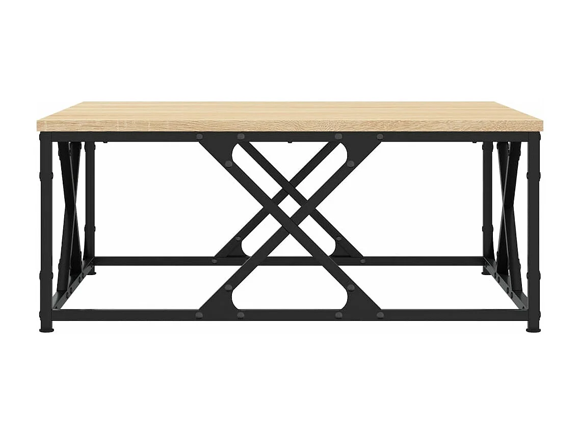 Table basse chêne sonoma 70x70x30 cm bois d'ingénierie