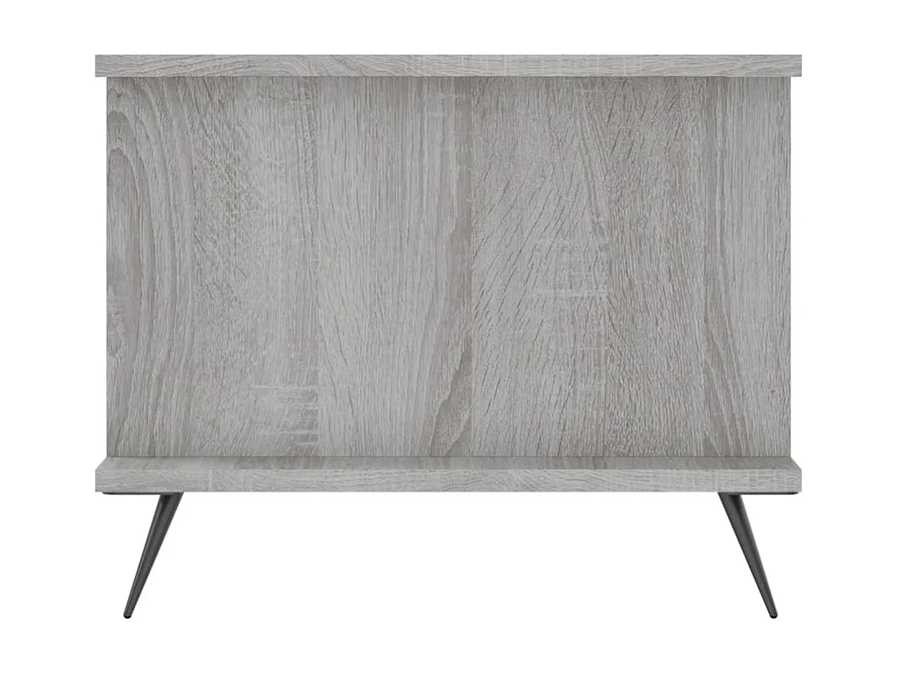 Salontafel 90x50x40 cm bewerkt hout grijs sonoma eikenkleurig