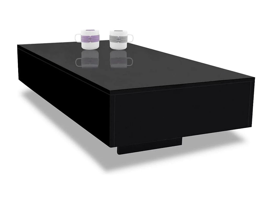 Table basse Haute brillance Noir