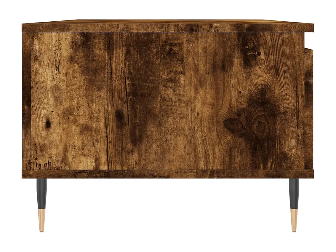 Table basse Chêne fumé 90x50x36,5 cm Bois d'ingénierie