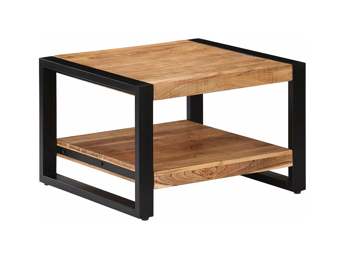 Table basse 60 x 60 x 40 cm Bois d'acacia massif