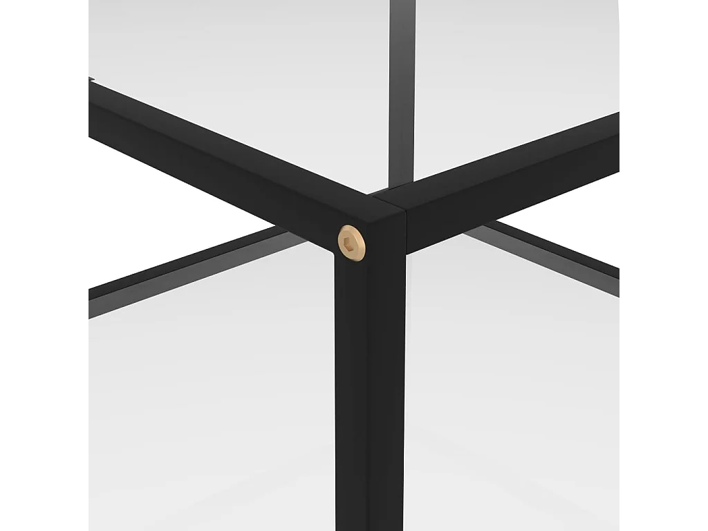 Salontafel 60x60x35 cm gehard glas transparant