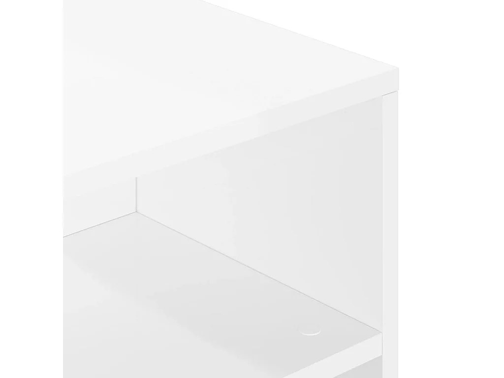 Mesa de centro 90x55x42,5 cm derivados madeira branco brilhante