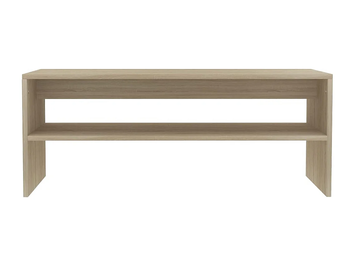 Salontafel 100x40x40 cm bewerkt hout sonoma eikenkleurig