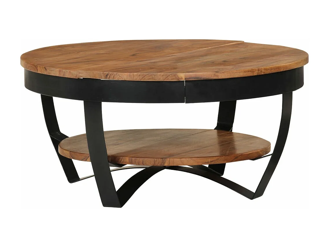 Mesa de centro 65x65x32 cm madeira de acácia maciça