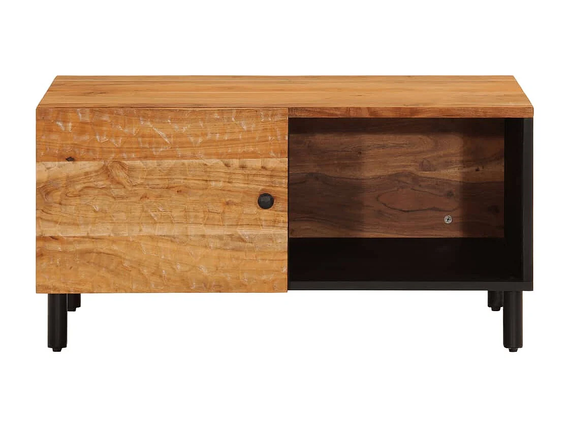Table basse 80x50x40 cm bois massif d'acacia