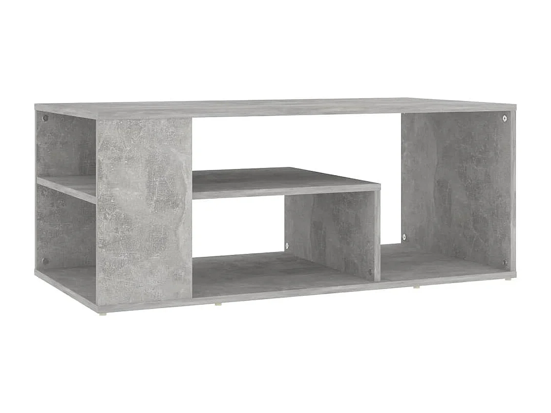 Table basse Gris béton 100x50x40 cm Aggloméré