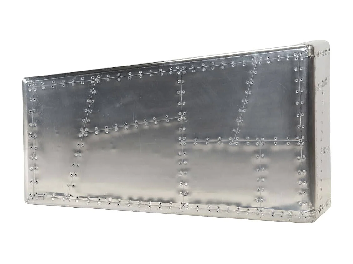 Table basse Aviator Style d'avion vintage Aluminium