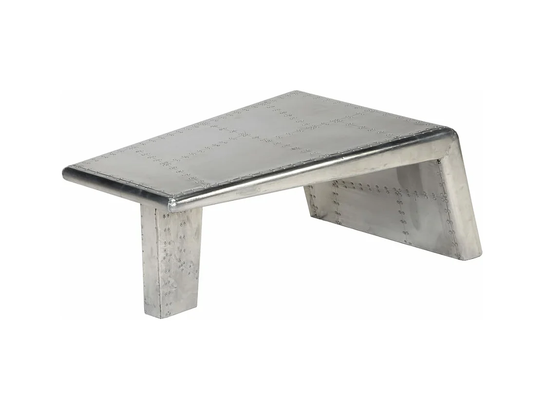 Table basse Aviator Style d'avion vintage Aluminium