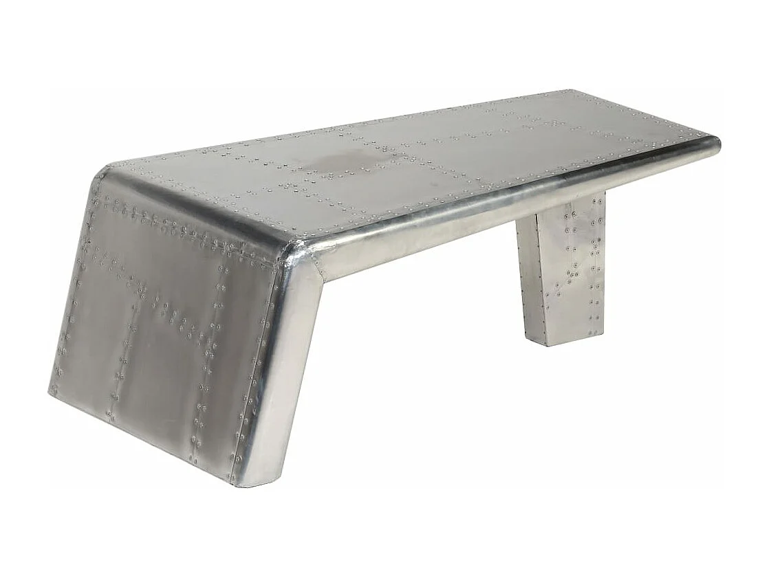 Table basse Aviator Style d'avion vintage Aluminium