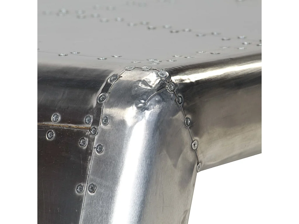 Table basse Aviator Style d'avion vintage Aluminium