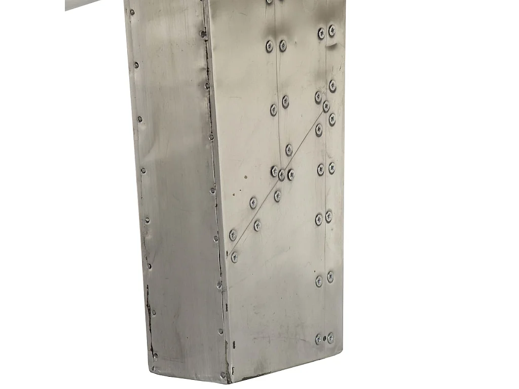 Table basse Aviator Style d'avion vintage Aluminium
