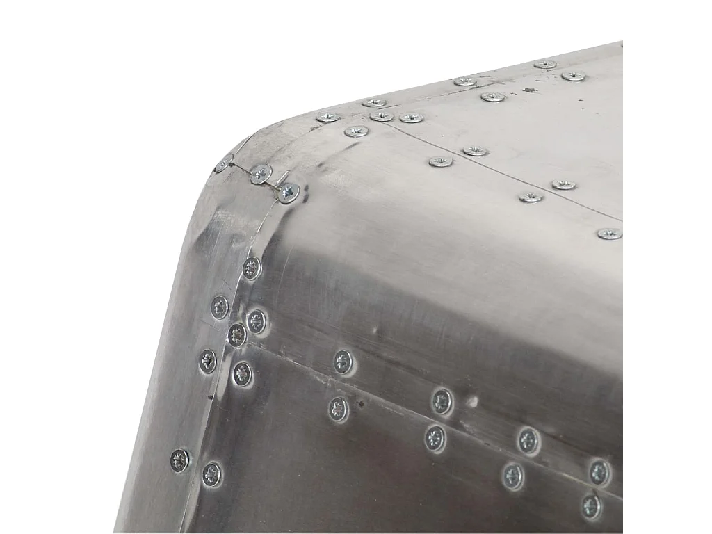 Table basse Aviator Style d'avion vintage Aluminium