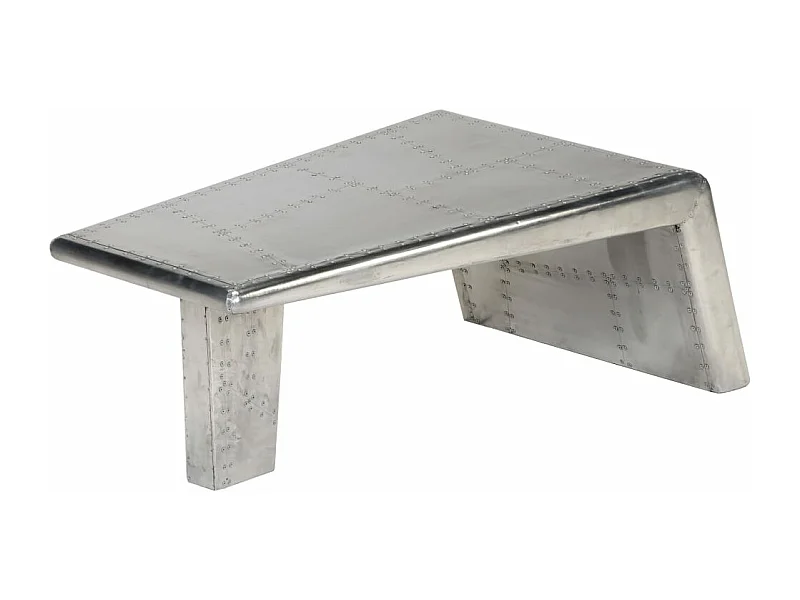 Table basse Aviator Style d'avion vintage Aluminium