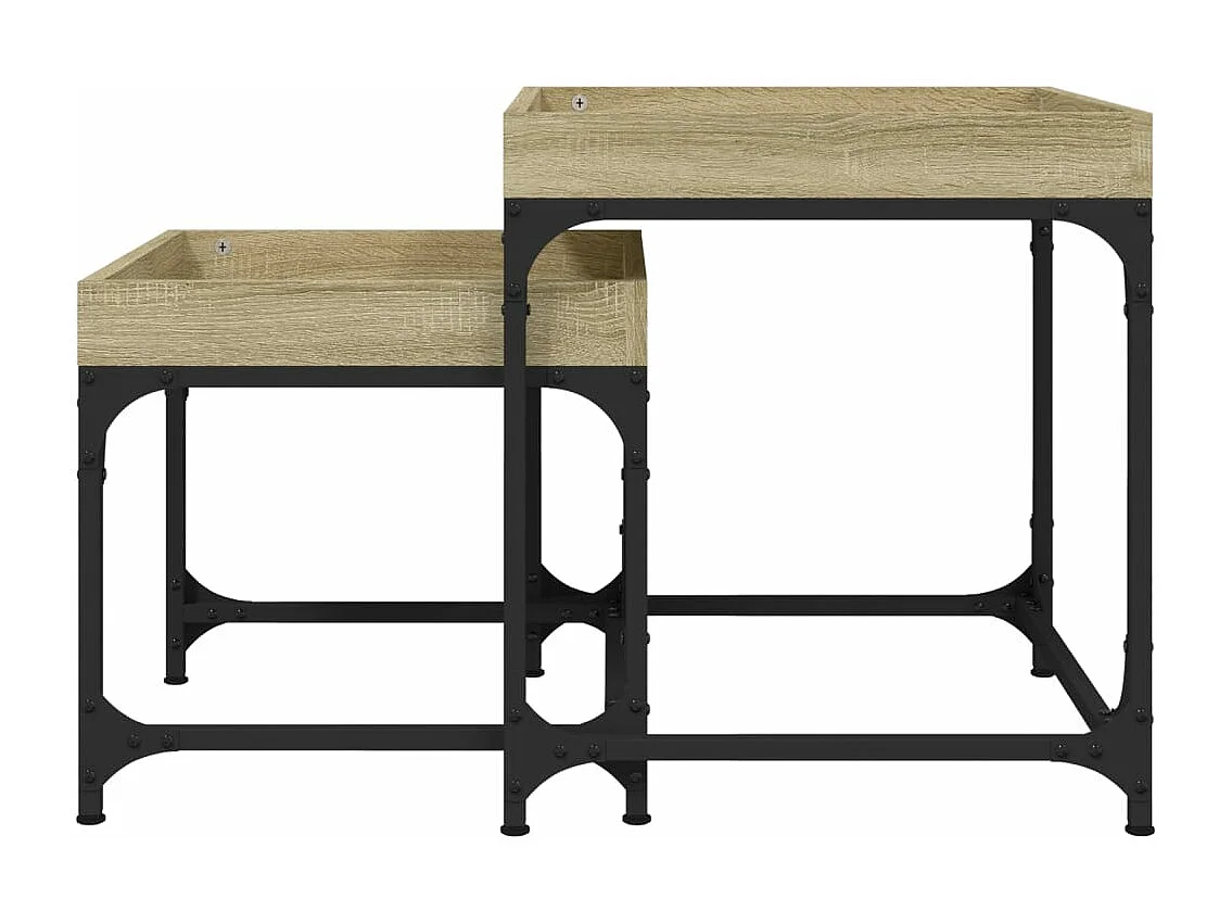 Tables d'appoint 2 pièces Chêne sonoma Bois d'ingénierie