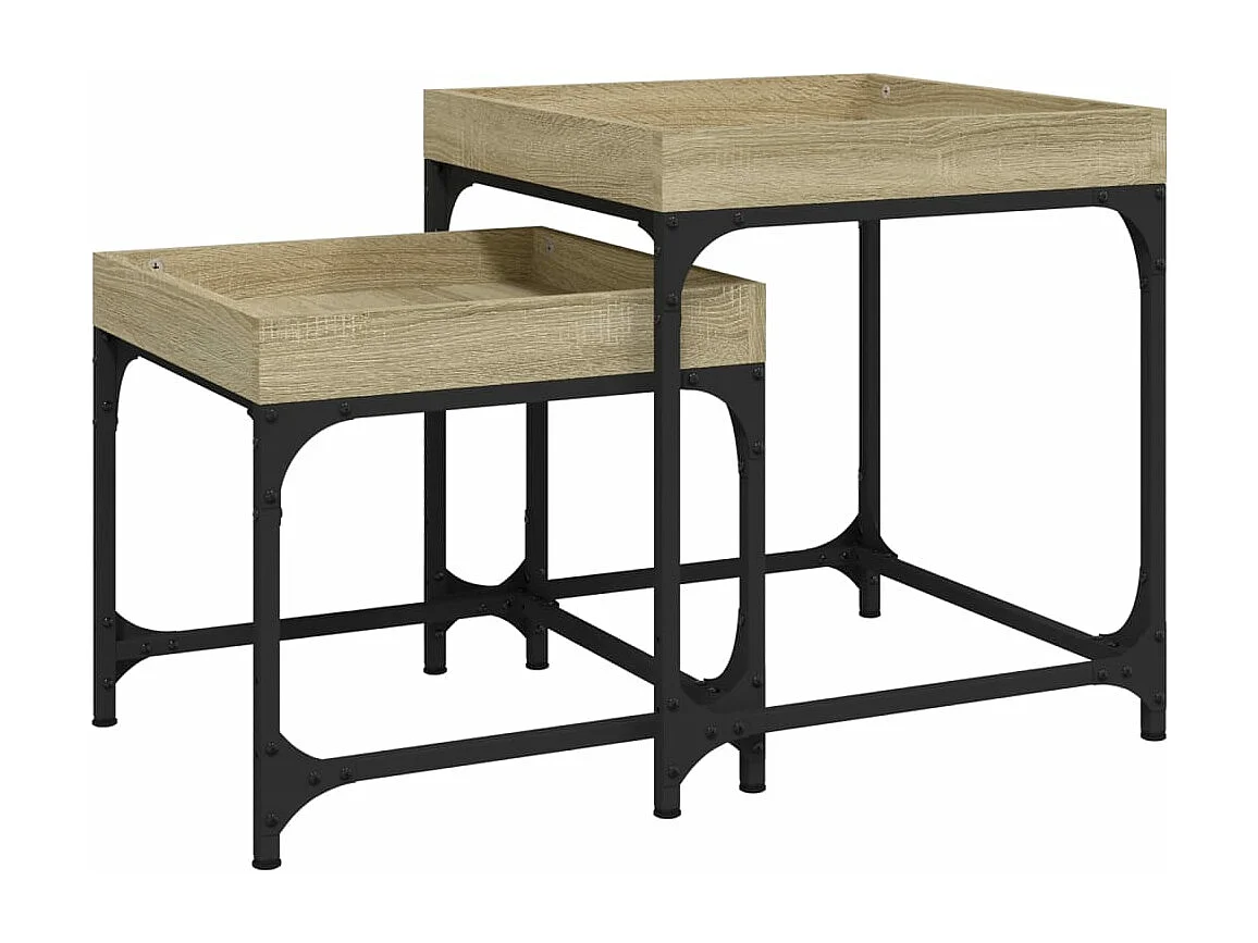 Tables d'appoint 2 pièces Chêne sonoma Bois d'ingénierie