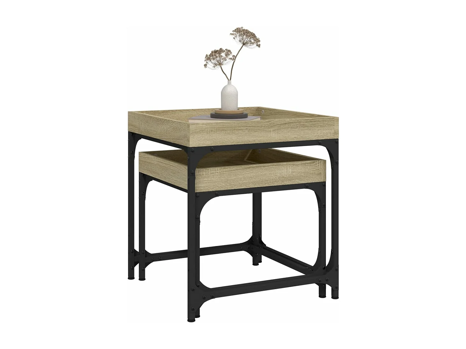 Tables d'appoint 2 pièces Chêne sonoma Bois d'ingénierie