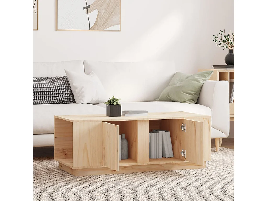 Salontafel 110x50x40 cm massief grenenhout