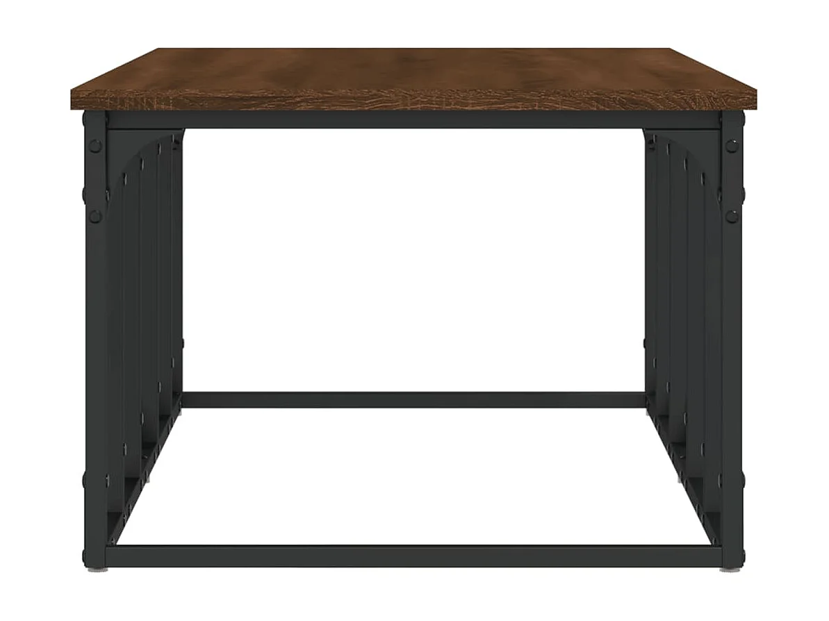 Mesa de centro madera de ingeniería marrón roble 100x50x35,5 cm