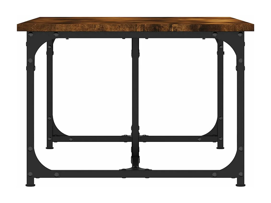 Mesa de centro madera contrachapada roble ahumado 90x50x35 cm