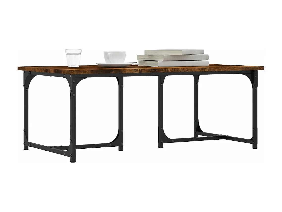 Mesa de centro 90x50x35 cm derivados madeira carvalho fumado