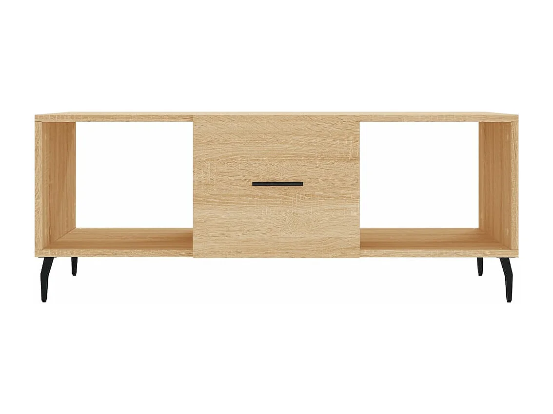 Table basse chêne sonoma 102x50x40 cm bois d'ingénierie
