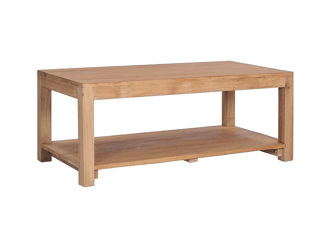Table basse 100x50x40 cm bois de teck massif