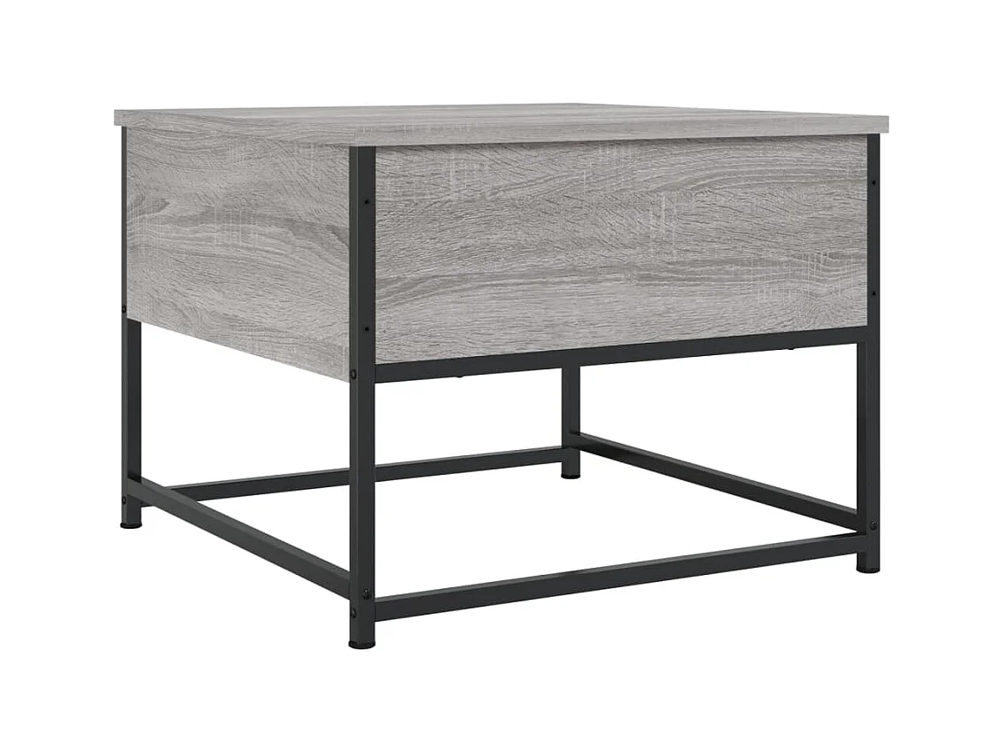Table basse sonoma gris 51x51x40 cm bois d'ingénierie