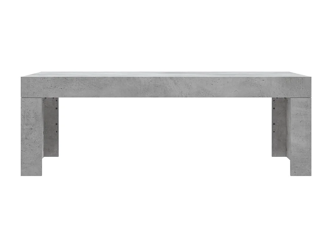 Table basse gris béton 102x50x36 cm bois d'ingénierie