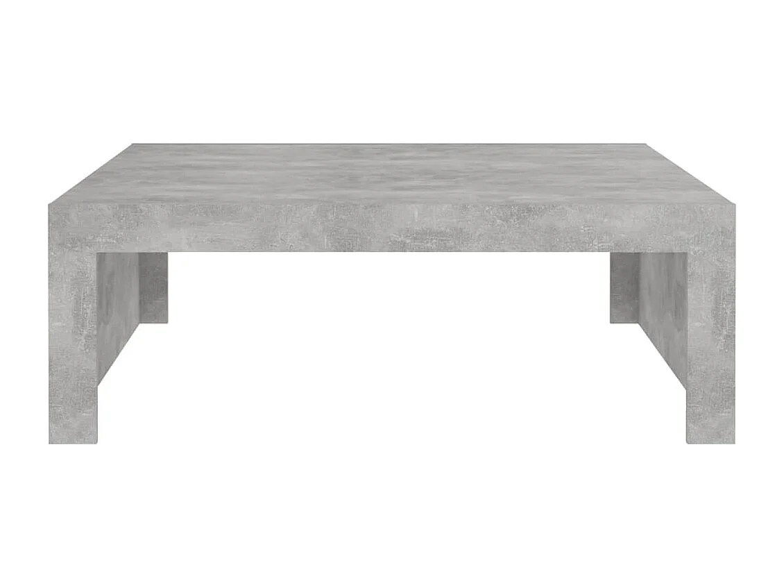 Table basse Gris béton 100x100x35 cm Aggloméré