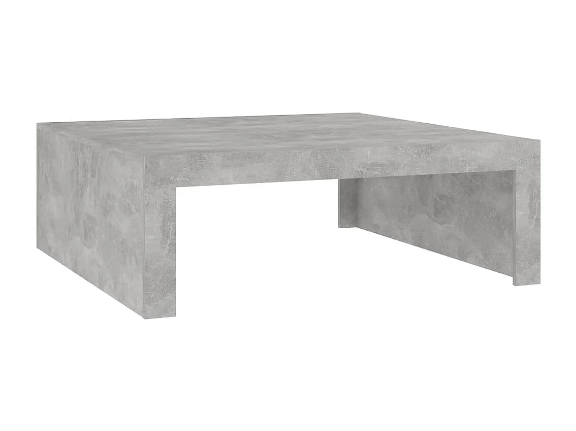 Table basse Gris béton 100x100x35 cm Aggloméré