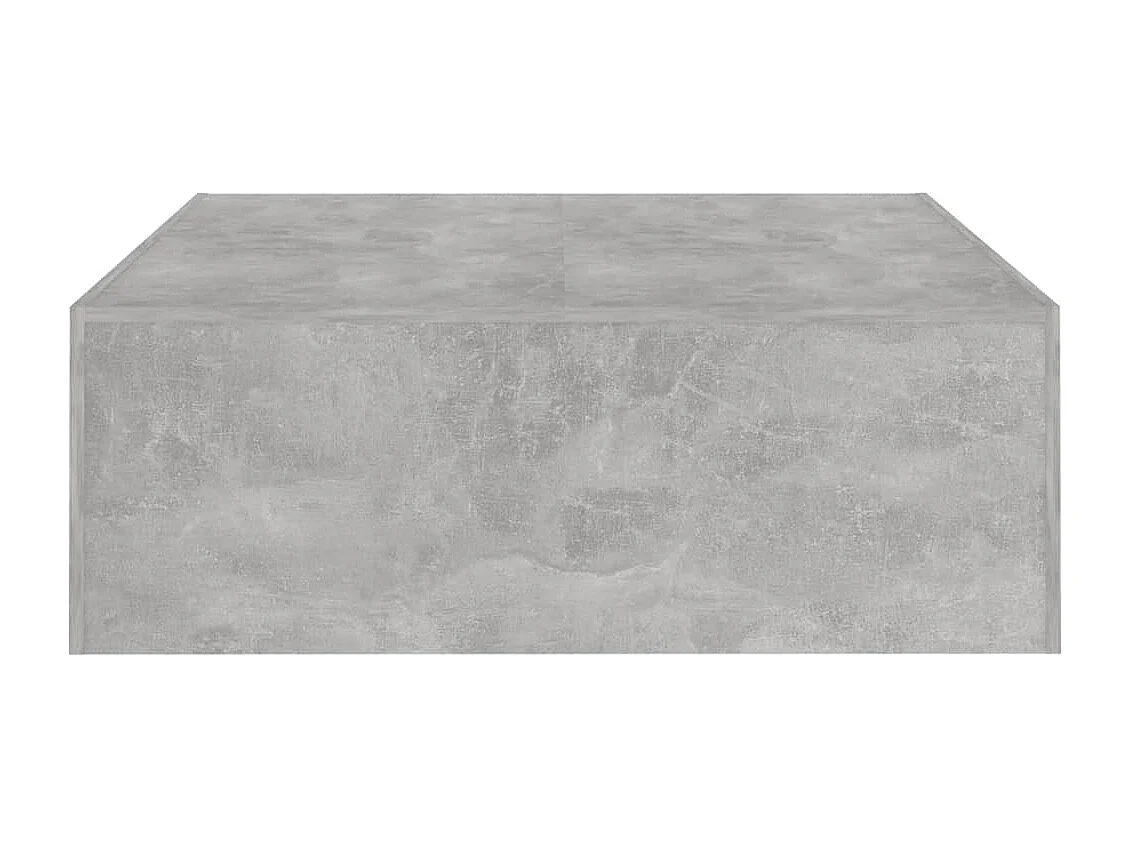Table basse Gris béton 100x100x35 cm Aggloméré