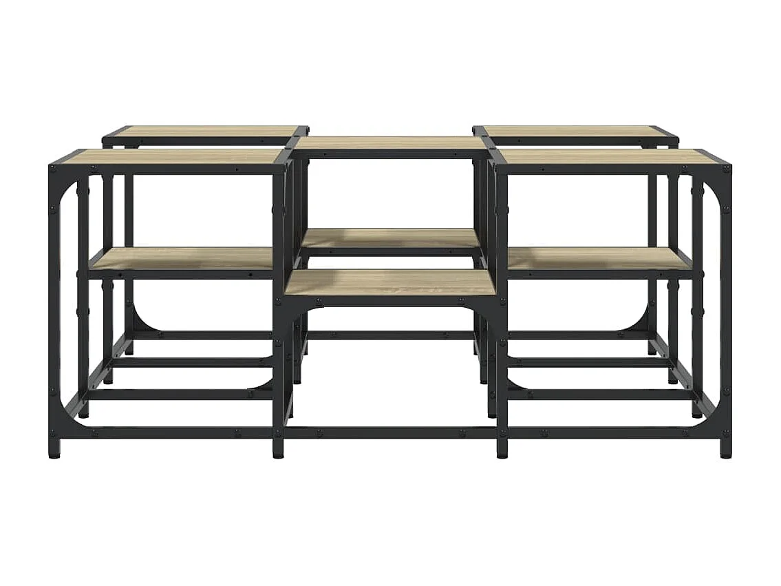 Table basse chêne sonoma 91x91x40 cm bois d'ingénierie