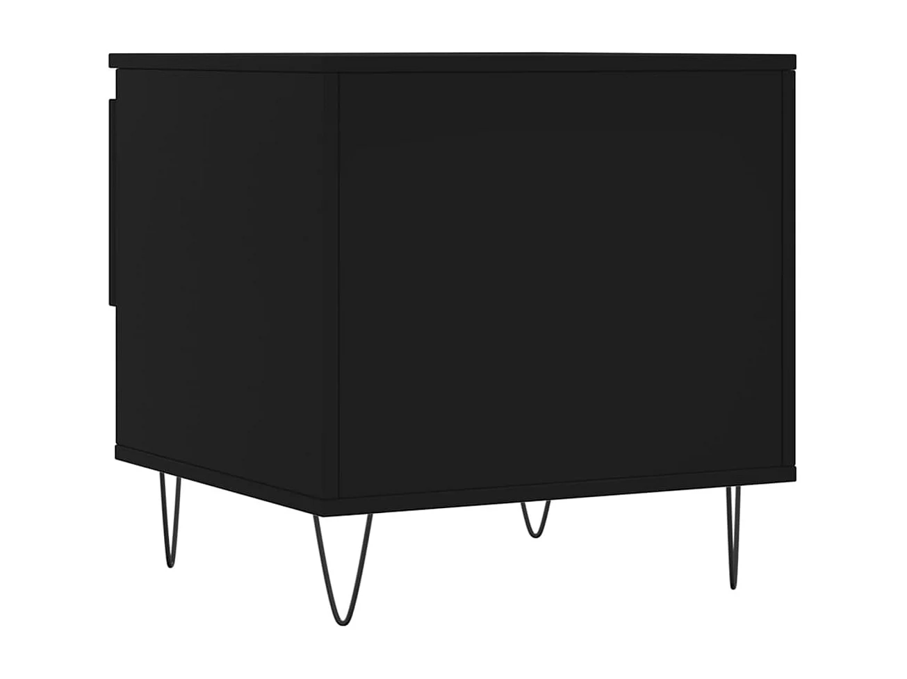 Tables basses 2 pièces noir 50x46x50 cm bois d'ingénierie