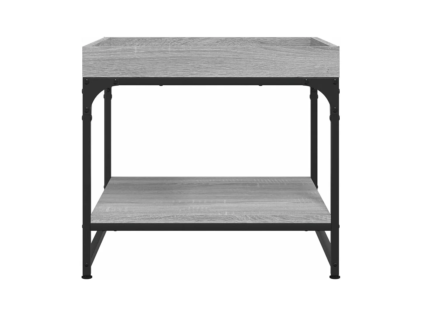 Mesa de centro madera de ingeniería gris Sonoma 49,5x49,5x45 cm