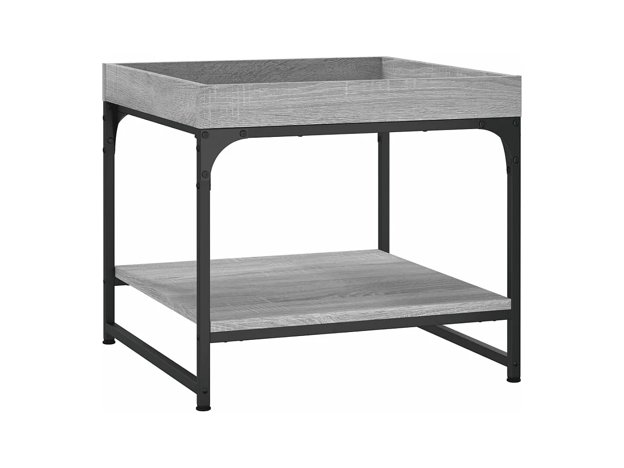 Mesa de centro madera de ingeniería gris Sonoma 49,5x49,5x45 cm