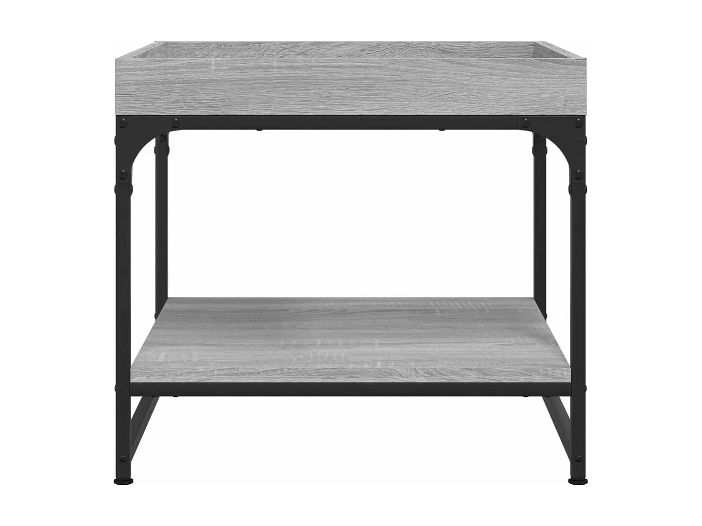 Mesa de centro 49,5x49,5x45cm derivados de madeira cinza sonoma