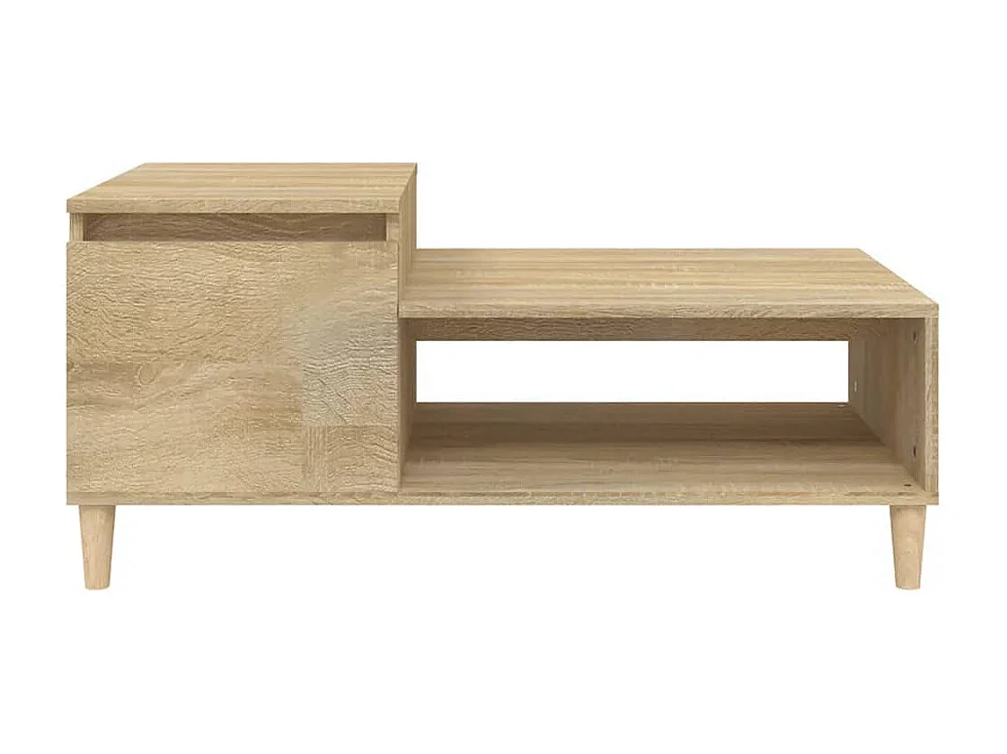 Mesa de centro 100x50x45 cm derivados madeira carvalho sonoma