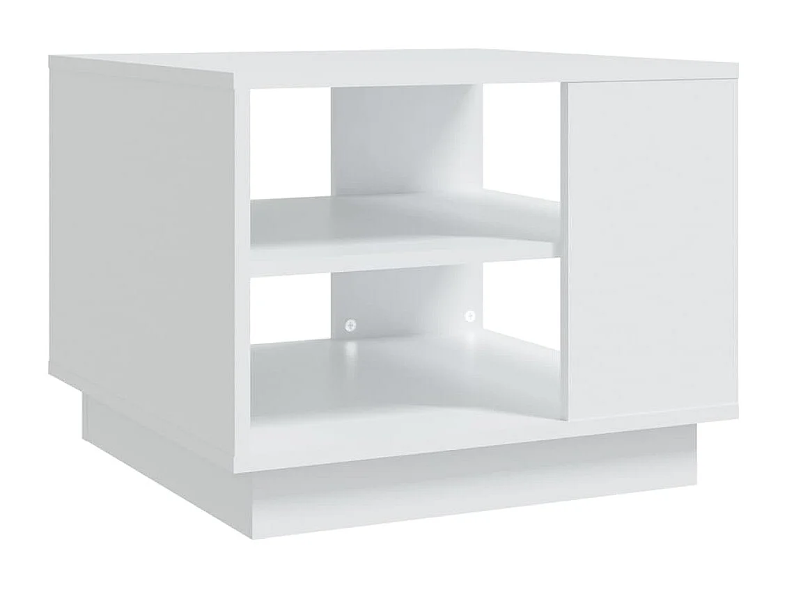 Table basse Blanc 55x55x43 cm Aggloméré