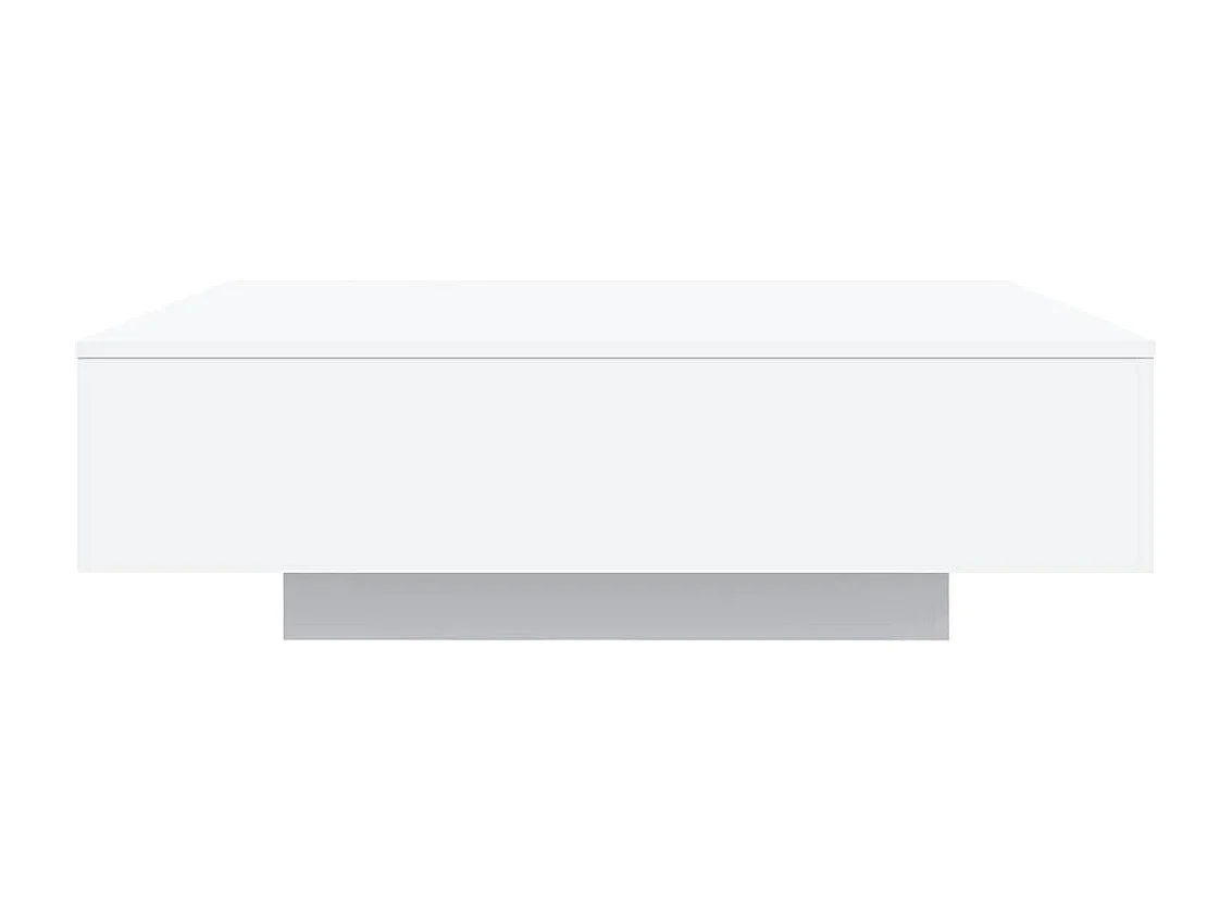 Table basse blanc 100x100x31 cm bois d'ingénierie