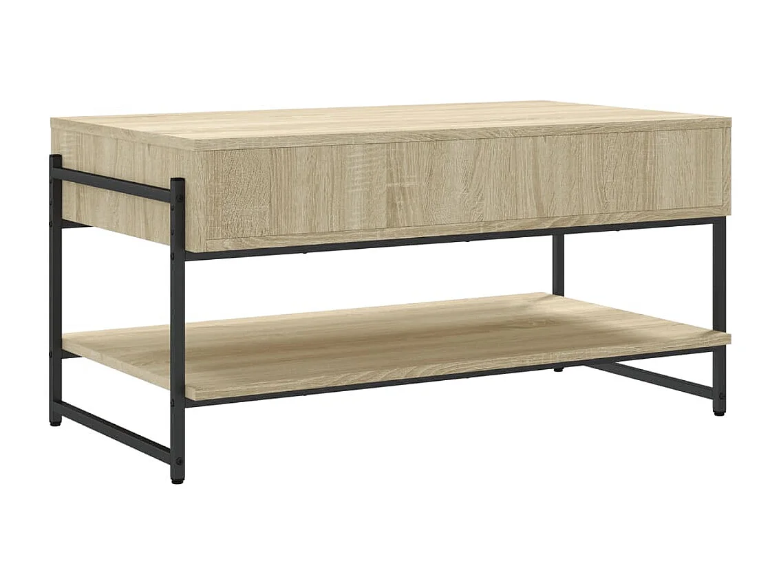 Mesa de centro madera contrachapada roble Sonoma 90x50x45 cm