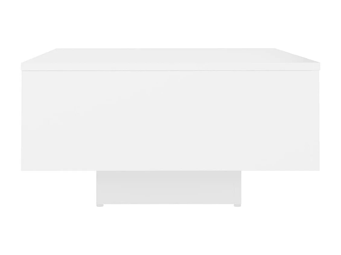 Mesa de centro madera contrachapada blanco 60x60x31,5 cm