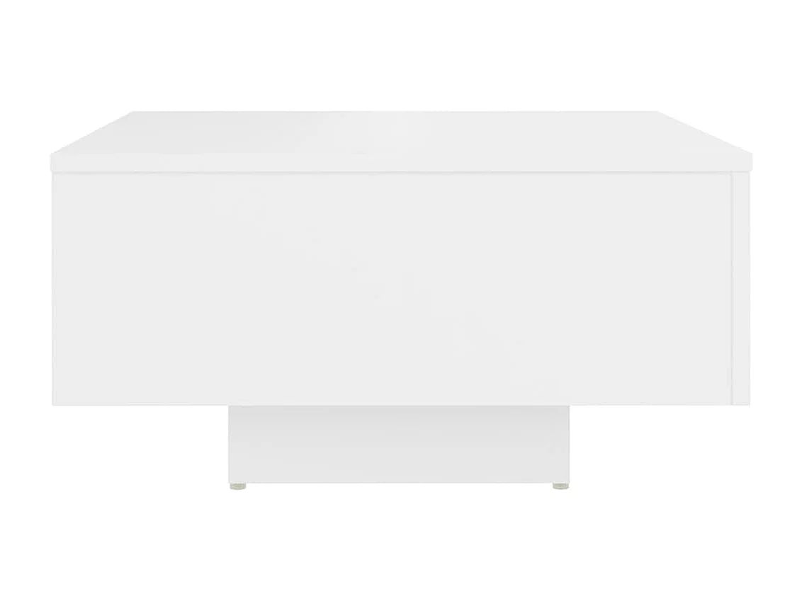 Mesa de centro madera contrachapada blanco 60x60x31,5 cm