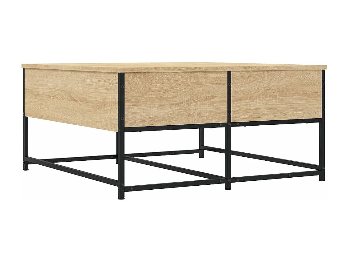 Table basse chêne sonoma 80x80x40 cm bois d'ingénierie