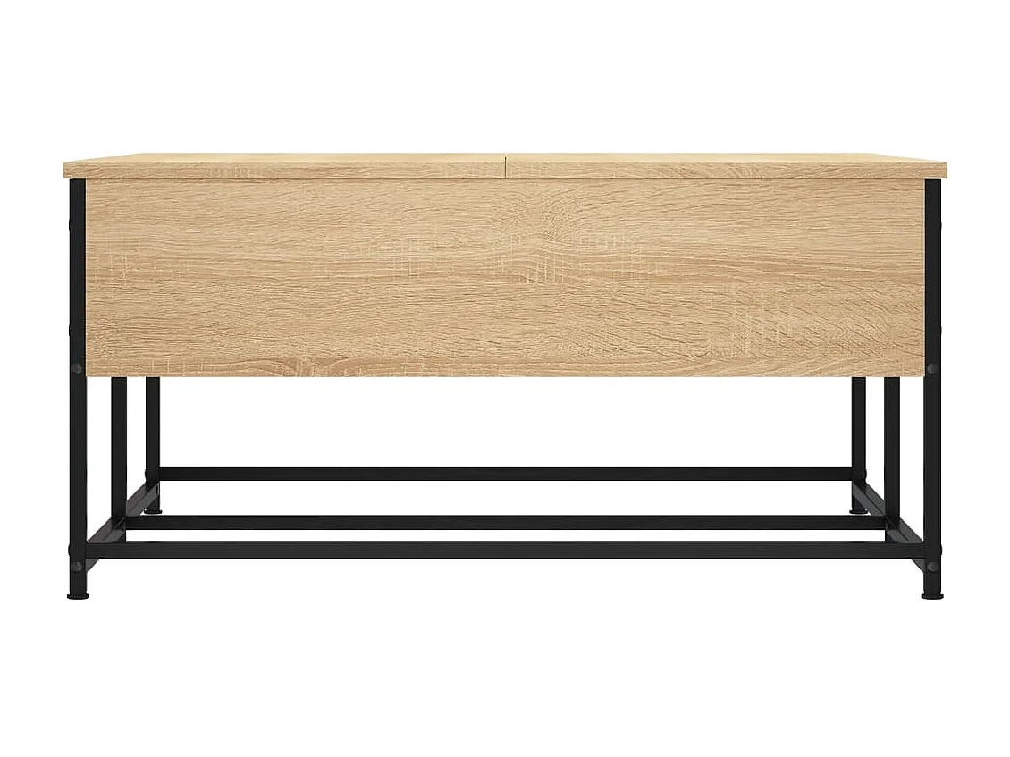 Table basse chêne sonoma 80x80x40 cm bois d'ingénierie