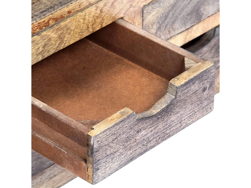 Table basse Gris 100x50x30 cm Bois de Sesham massif